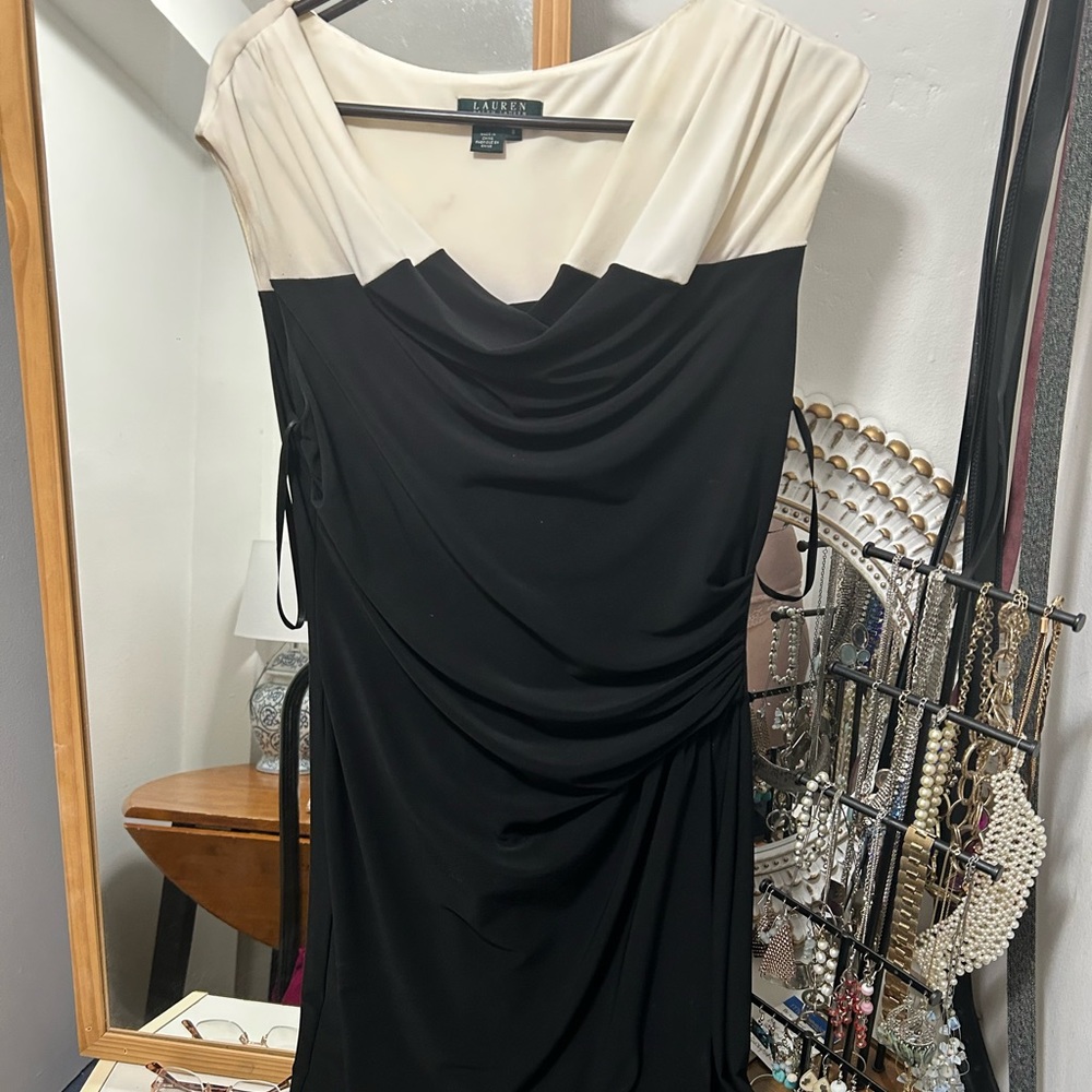 Ralph Lauren black and white dress